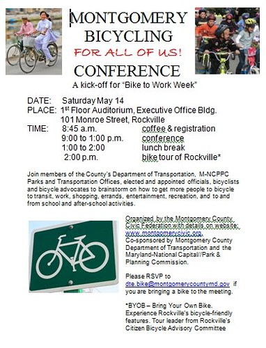 Montgomery County bicycling conference