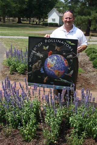 Steve Martens uses practices on his Sunflower County land that provides big benefits for pollinators. Martens is pictured at the NRCS’s pollinator garden in Madison’s Strawberry Park.