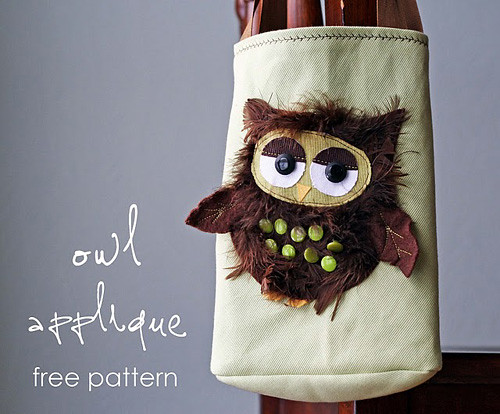 DIY: Owl Applique Tote + Free Pattern