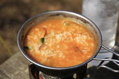 豆腐チゲスープの雑炊