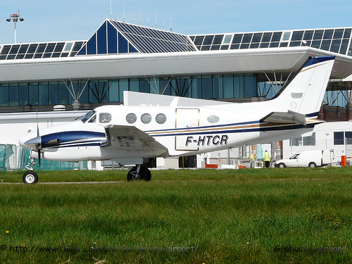 F-HTCR Beech C.90GTI King Air by Jersey Airport Photography