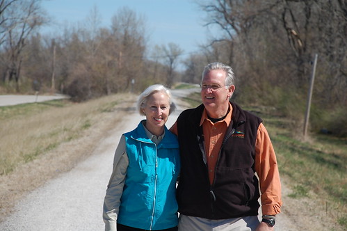 Governor and First Lady Nixon at the Katy Trail extension grand opening in St. Charles