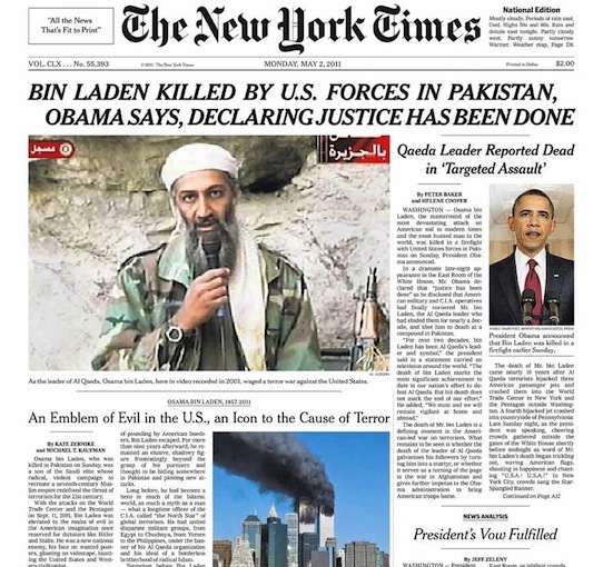 New York Times 5-2-11
