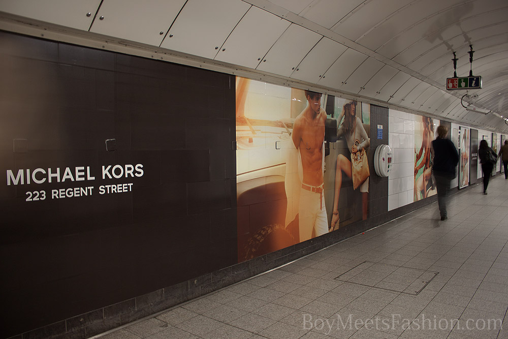 MICHAEL KORS advertisements around central London