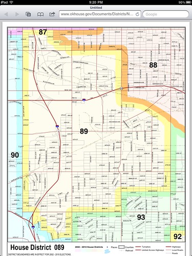 Map of Oklahoma House District 89