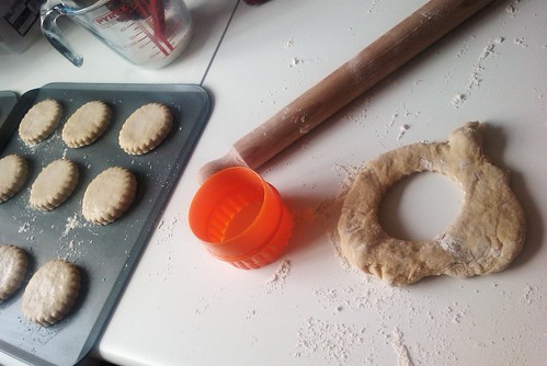 Baking plain scones - BEFORE