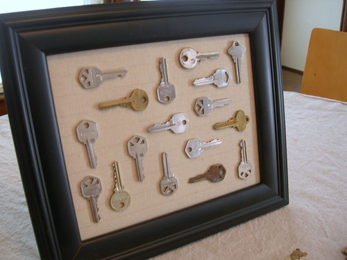 Old Keys Framed