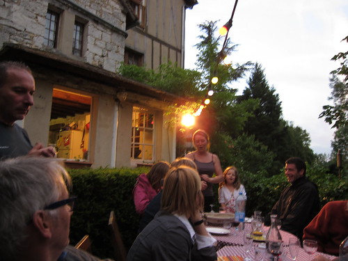 Dinner at the inn in Giverny