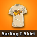 Vector Surfing T-Shirt Template