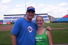 Me with Mike Sweeney in August 2007