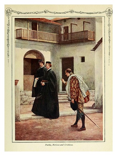 012-Porcia Nerida y Graciano-Shakespeare's comedy of the Merchant of Venice 1914- James D. Linton