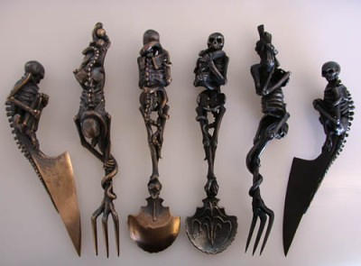 Skeleton Cutlery by Andre Lassen