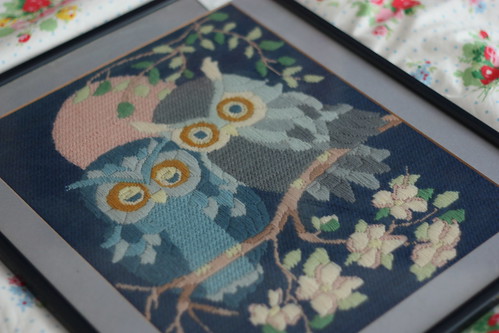 Owl Tapestry Thrift Find