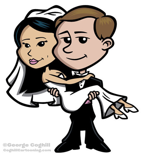 Cartoon Wedding Characters