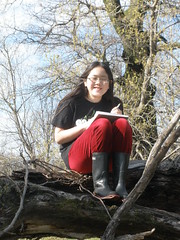 Sophia Taking a Break From Nature Journaling