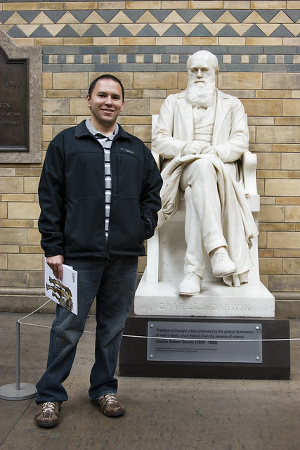 Jose hanging out with Darwin