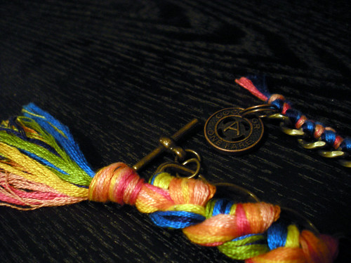woven chain bracelets detail