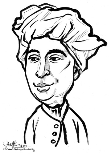 caricature of David Hume