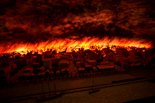 Chicago History Fire Diorama