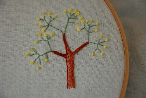 Spring Tree Embroidery