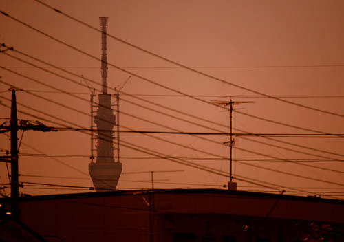 Evening glow tower