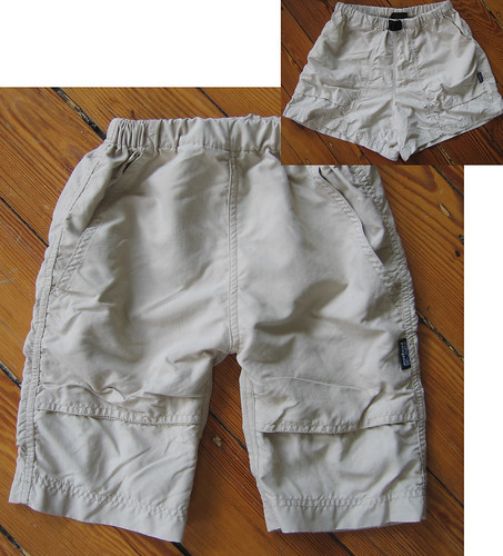 Toddler mid-calf pants from women's shorts