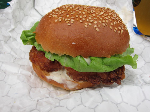 Blue Smoke's Fried Chicken Sandwich