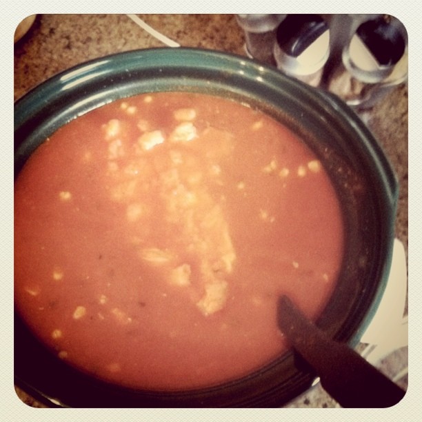 Tortilla soup in the crockpot...hope it's yummy!