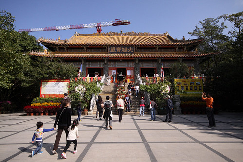 Main hall of the Po Lin Monastery