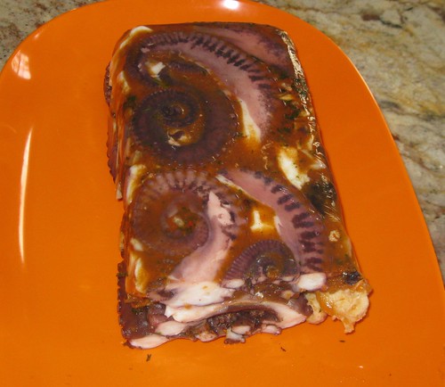 octopus terrine sliced