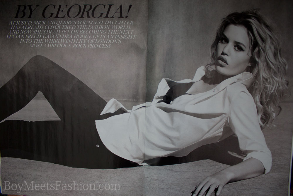 Georgia May Jagger in ES magazine