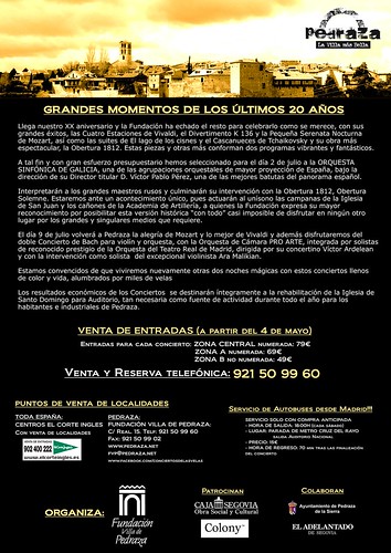 Avance contraportada XX Conciertos de las velas 2011