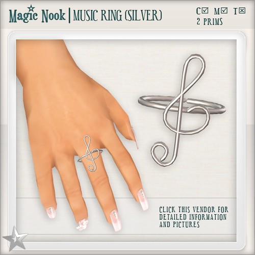 [MAGIC NOOK] Music Ring (Silver)