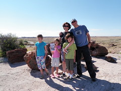 Family photo in Petrified Forest 