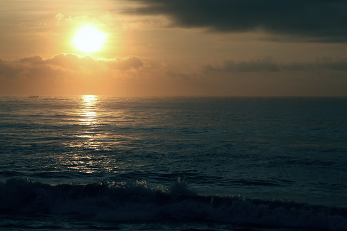 フリー写真素材|自然・風景|海|朝日・朝焼け・日の出|インド|