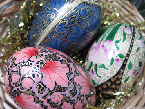 Wooden Painted Eggs