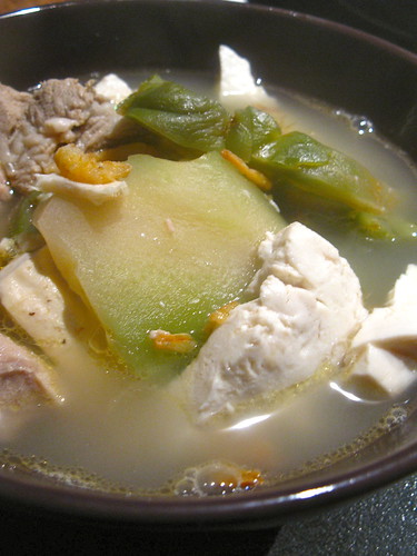 Singlish Swenglish Sichuan Vegetable Toufu soup