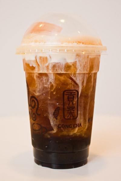 Gong Cha Signature Black Milk Tea With Pearls