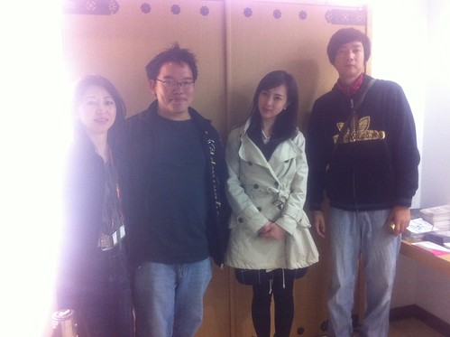 Yuka Sakano, me, Kiki and Daishi Matsunaga after the Q and A session