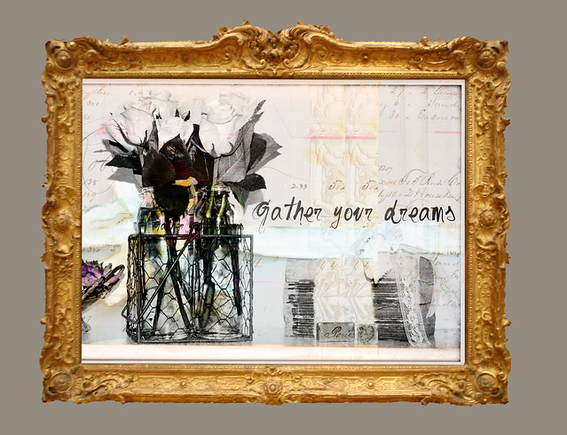gather your dreams gold frame