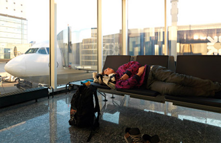 sleeping-layover-airport