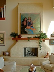 adobe fireplace, spanish fireplace, mission style mantel, mantle, Screen shot 2011-03-28 at 2.35.12 PM
