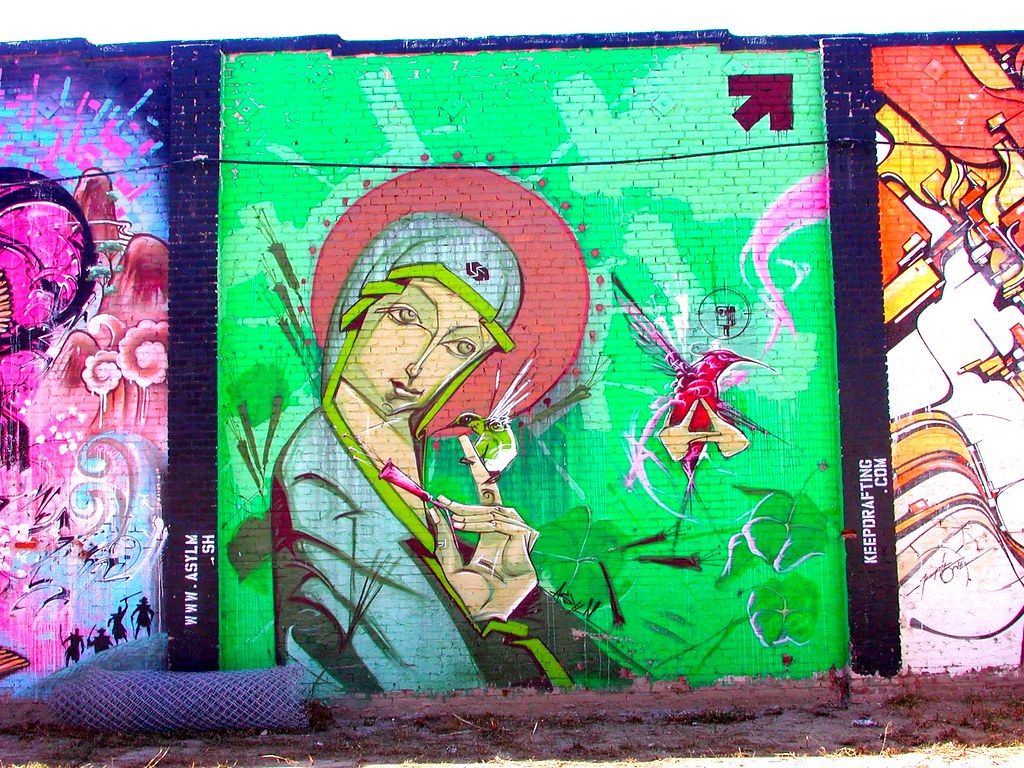 ASYLM - SH, Street Art, Graffiti, LA, Los Angeles