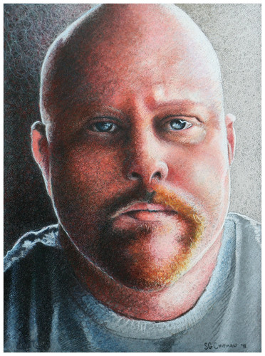 Colored pencil portrait entitled Bill