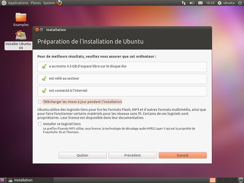 4,5 GiO pour installer Ubuntu 11.04 !