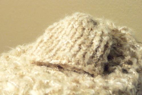 Toffee colored, knit newborn beanie by Ladybugs & Bullfrogs