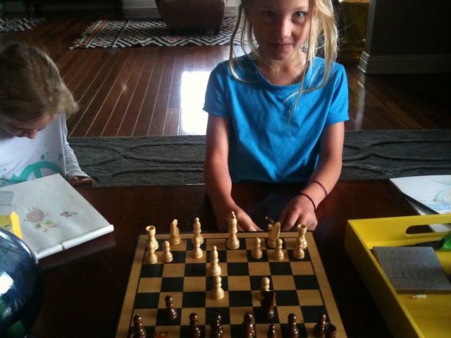 Playing chess with Emma