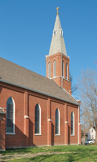 Saint Elizabeth Roman Catholic Church, in Marine, Illinois, USA - exterior