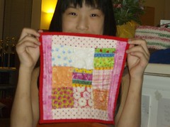 Haruki's first quilt