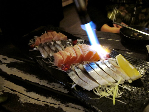 Grilled sashimi set